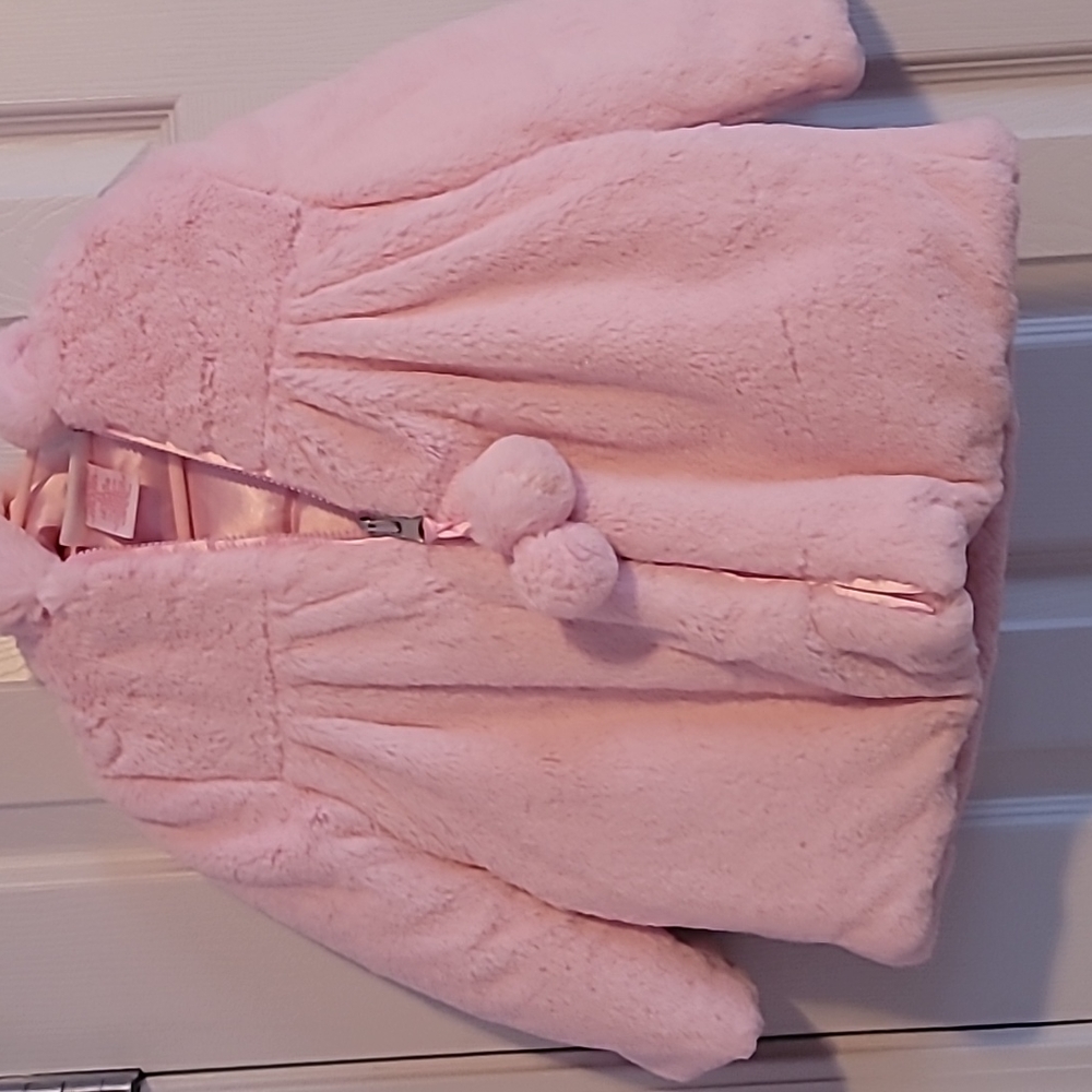 Adorable 3t fuzzy pink jacket